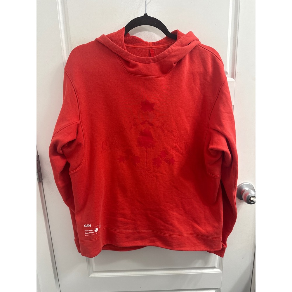 Lululemon Team Canada Olympic Maple Leaf Hoodie Red Size M LM3EI3S